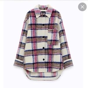 NWT - ZARA plaid flannel shacket
